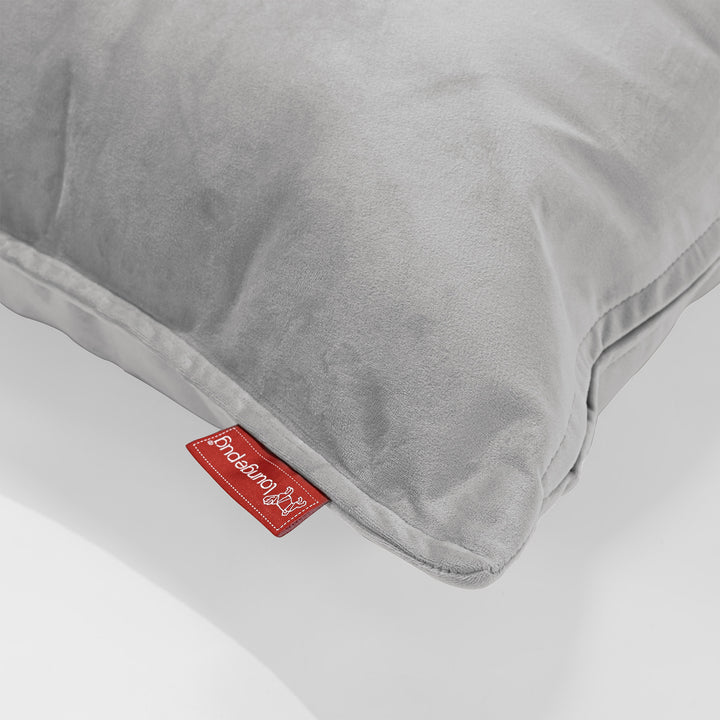 Kissen Rund 50cm - Samt Silber 02