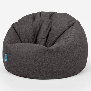 Klassicher Kindersessel Sitzsack 1-5 jahren - Bouclé Graphitgrau