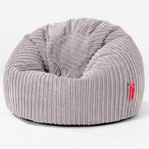 Klassicher Kindersessel Sitzsack 1-5 jahren - Cord Silbergrau