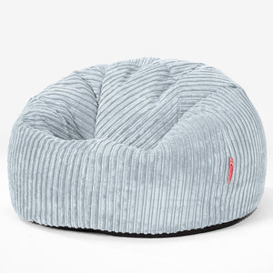 Klassischer Sitzsack Sessel - Cord Baby Blau