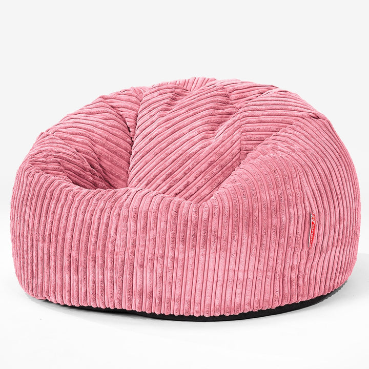 Klassischer Sitzsack Sessel - Cord Koralle 01