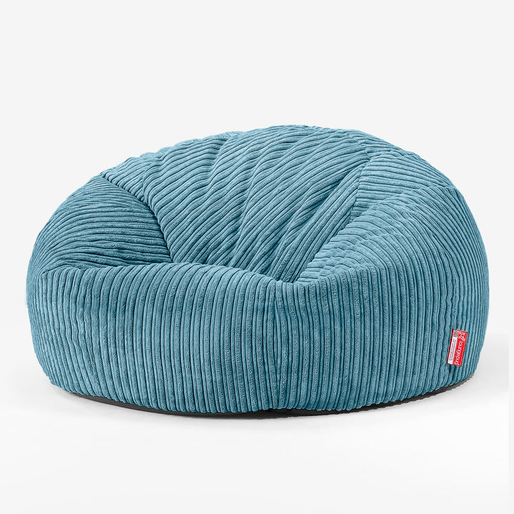 Kinder Sitzsack Sofa 6-14 Jahre - Cord Türkis 02