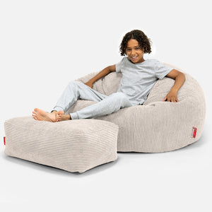 Kinder Sitzsack Sofa 6-14 Jahre - Pom-Pom Creme