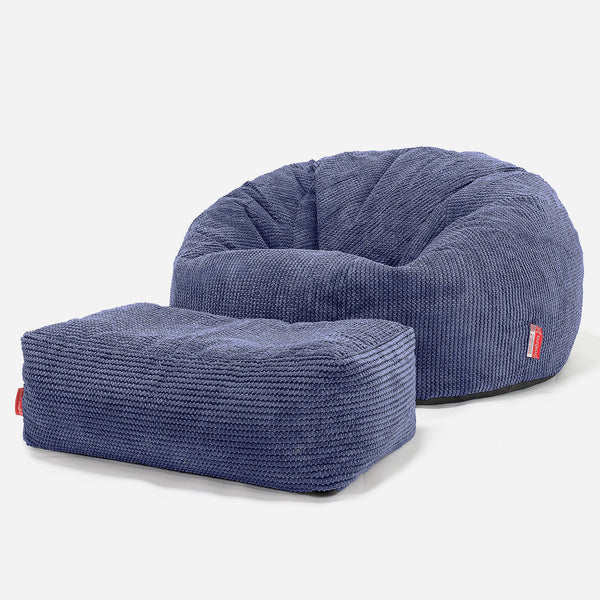 Kinder Sitzsack Sofa 6-14 Jahre - Pom-Pom Lila 01