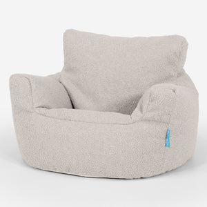 Klein Kindersessel Sitzsack 1-3 jahren - Bouclé Elfenbein