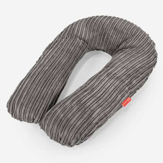 Knuddelkissen - Cord Graphitgrau 01