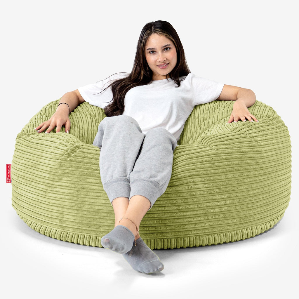 Mammoth Sofa Sitzsack XXL - Cord Hellgrün 01