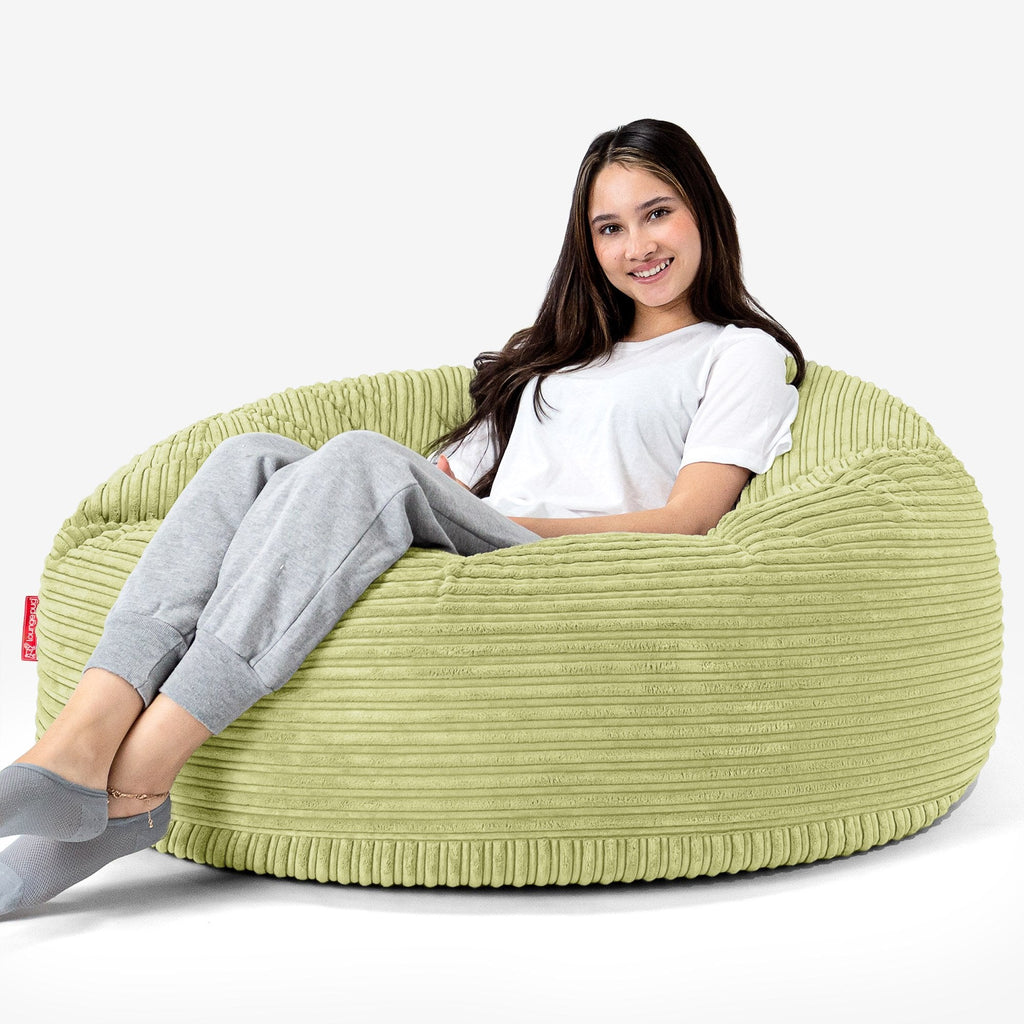Mammoth Sofa Sitzsack XXL - Cord Hellgrün 04