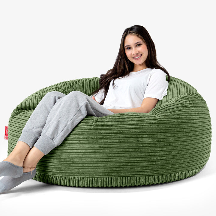 Mammoth Sofa Sitzsack XXL - Cord Nadelwaldgrün 04
