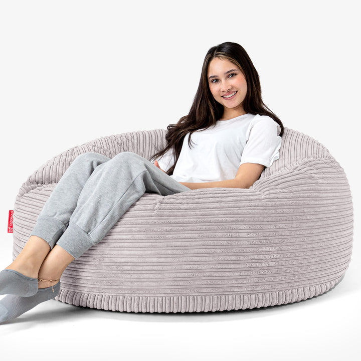 Mammoth Sofa Sitzsack XXL - Cord Silber 04