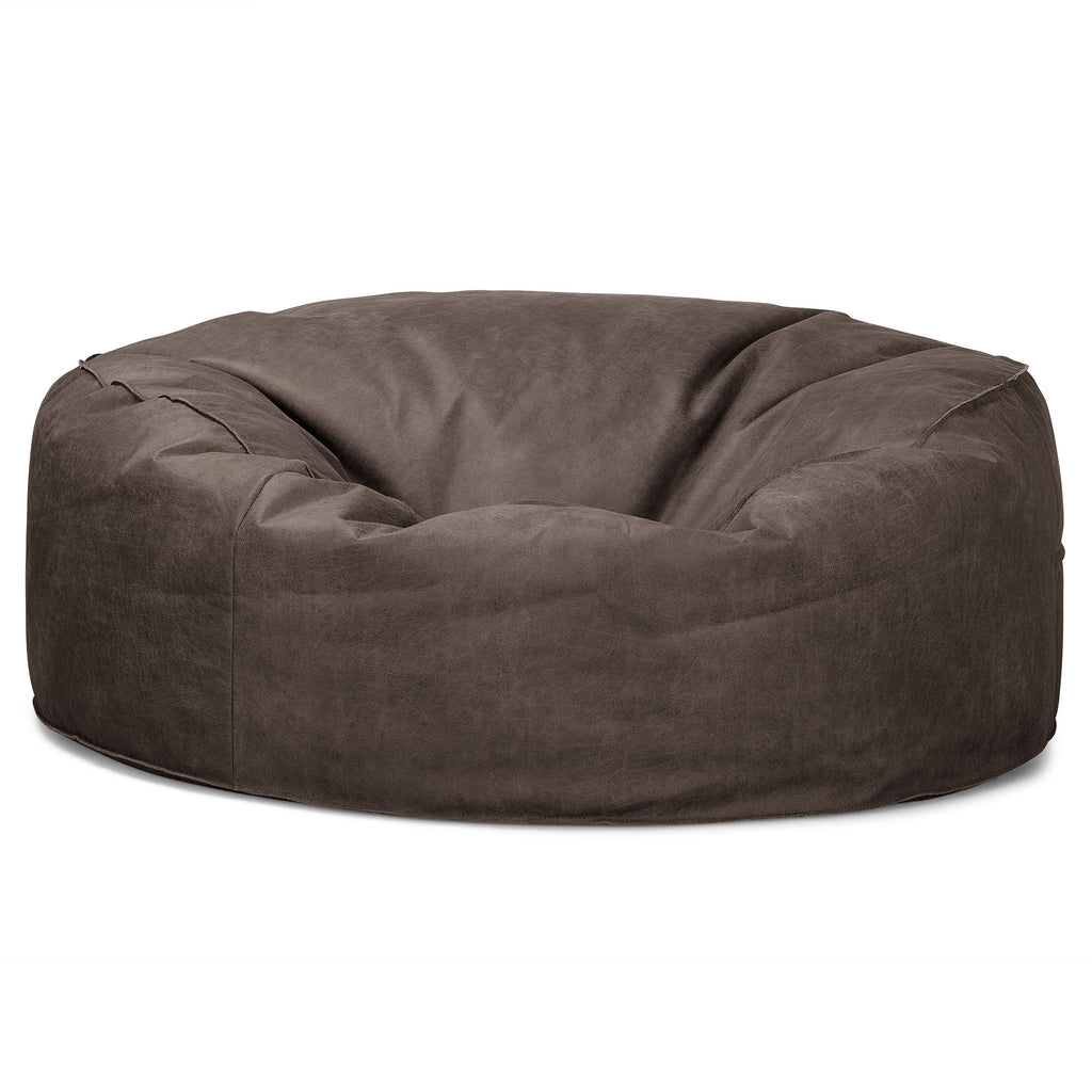 Mammoth Sofa Sitzsack XXL - Vintage Leder Schiefergrau 04