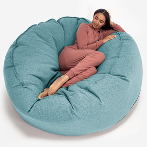 Mega-Mammoth Sofa Sitzsack XXL - Interalli Wolle Aqua