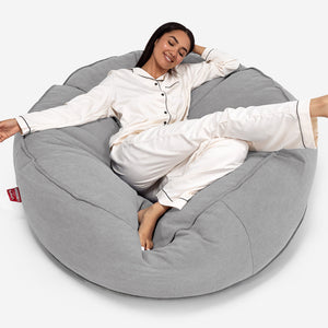Mega-Mammoth Sofa Sitzsack XXL - Stonewashed-stoff Pewter