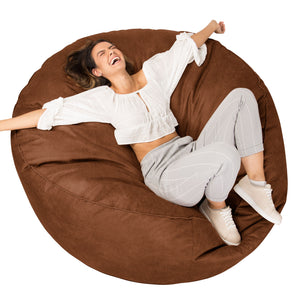 Mega-Mammoth Sofa Sitzsack XXL - Vintage Leder Karamell