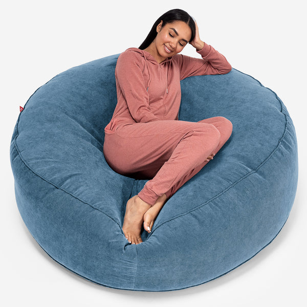 Mega-Mammoth Sofa Sitzsack XXL - Waffelgewebe Türkis 01