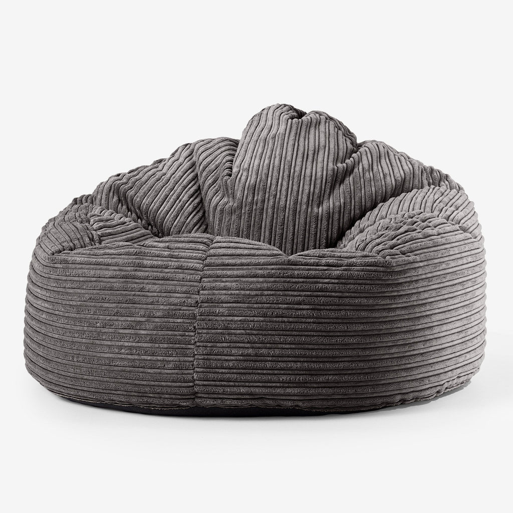 Mini-Mammoth Sitzsack - Cord Schiefergrau 01