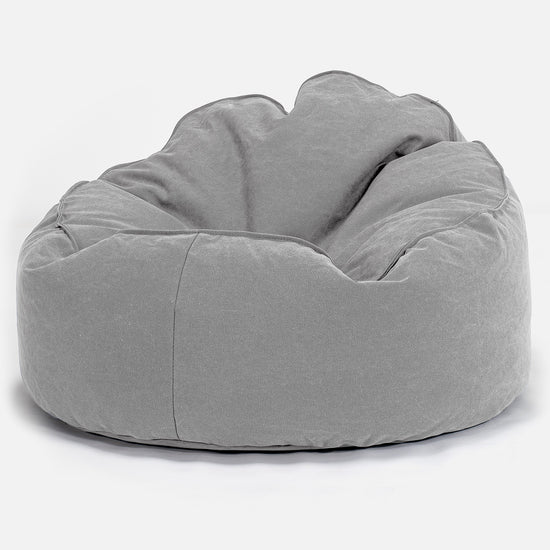 Archi Sitzsack - Stonewashed-stoff Pewter 01