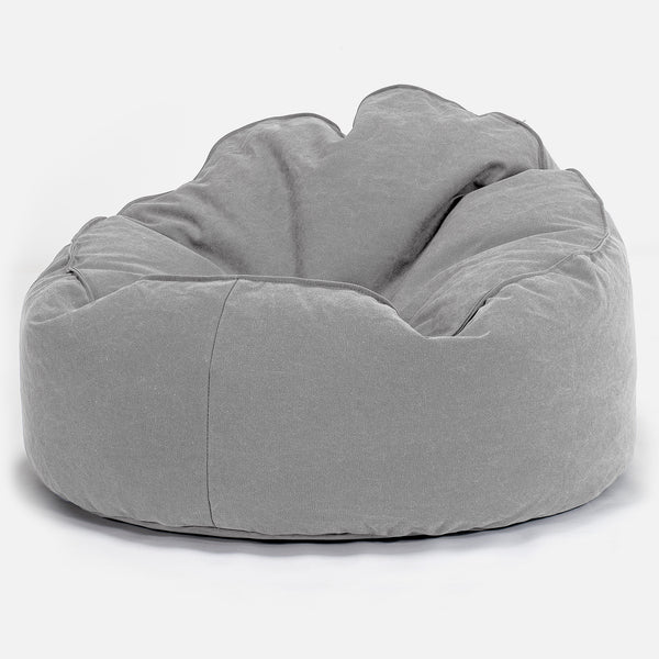 Archi Sitzsack - Stonewashed-stoff Pewter 01