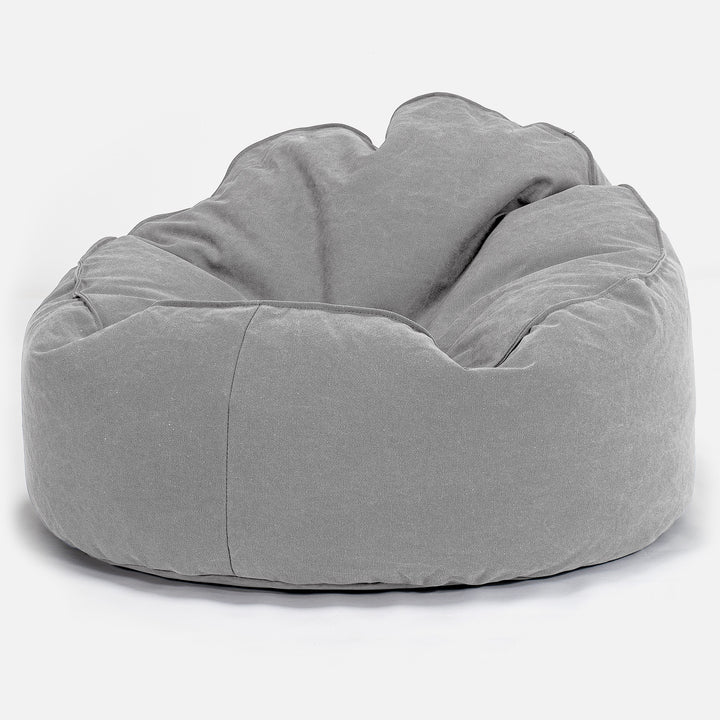 Archi Sitzsack - Stonewashed-stoff Pewter 01