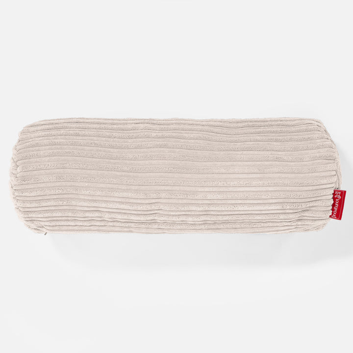 Nackenrolle Kissen 20 x 55cm - Cord Creme 02