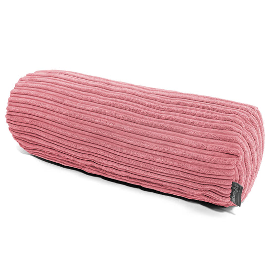 Nackenrolle Kissen 20 x 55cm - Cord Koralle 01