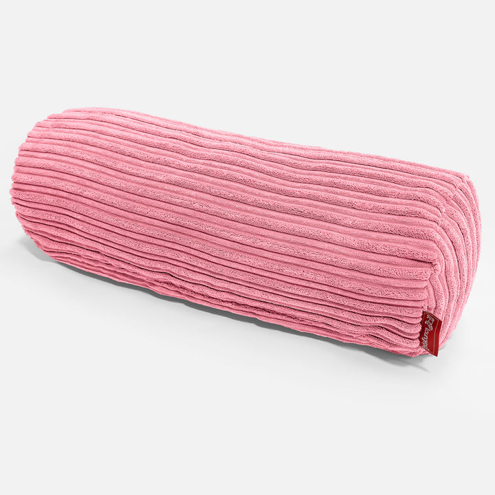 Nackenrolle Kissen 20 x 55cm - Cord Koralle 01