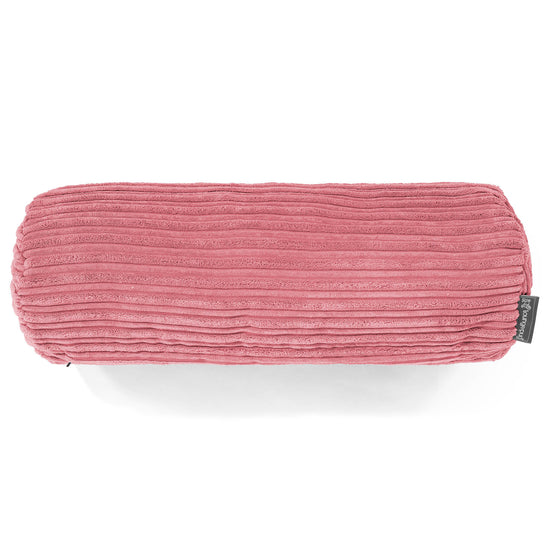 Nackenrolle Kissen 20 x 55cm - Cord Koralle 02