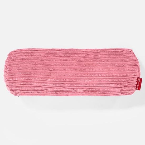 Nackenrolle Kissen 20 x 55cm - Cord Koralle 02