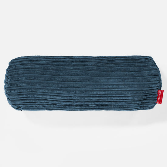 Nackenrolle Kissen 20 x 55cm - Cord Marineblau 02