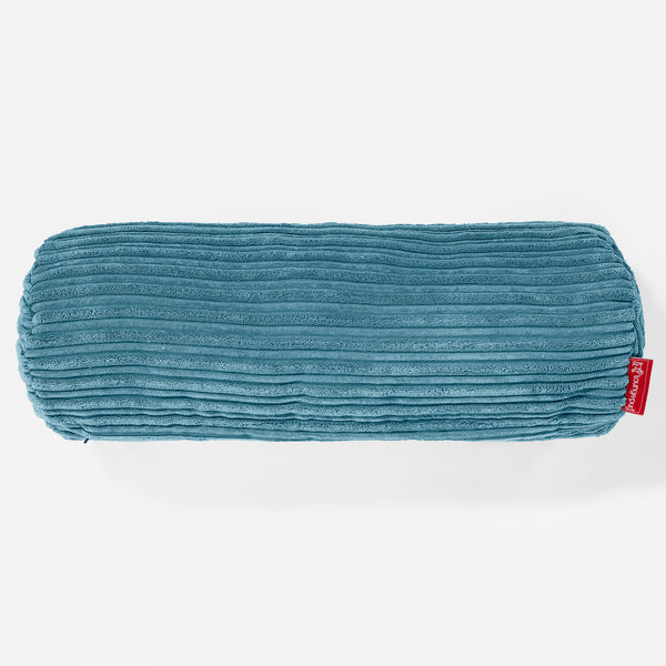Nackenrolle Kissen 20 x 55cm - Cord Türkis 01