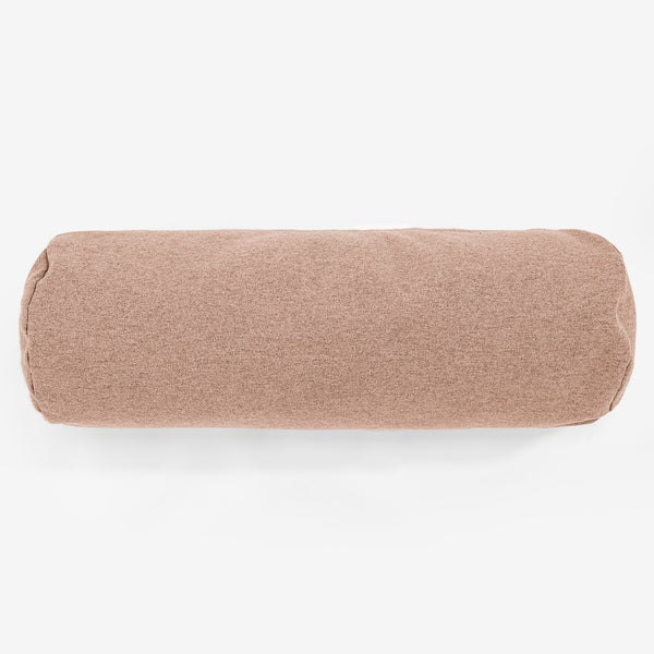Nackenrolle Kissen 20 x 55cm - Interalli Wolle Sand 01