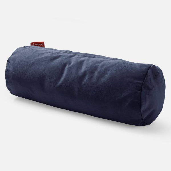 Nackenrolle Dekokissen / Sofakissen 20 x 55cm - Samt Marineblau 01