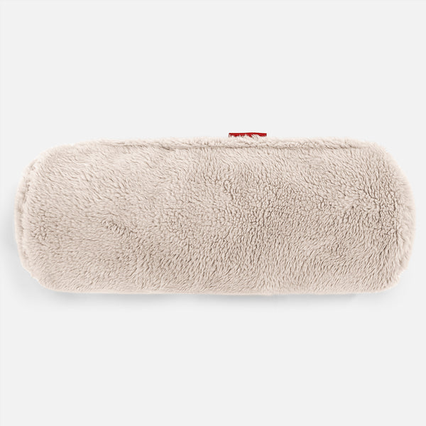 Nackenrolle Kissen 20 x 55cm - Teddy Kunstfell Nerzfarben 01