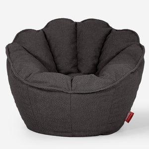 Natalia Sacco Sitzsack Stuhl - Bouclé Graphitgrau
