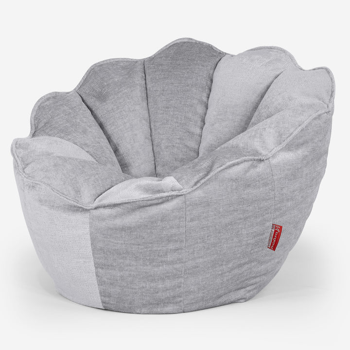 Natalia Sacco Sitzsack Stuhl - Chenille Grau 02