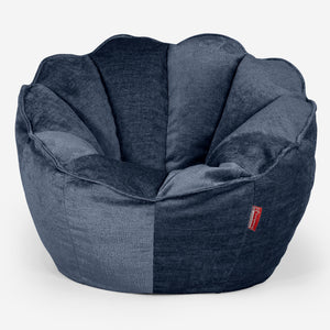 Natalia Sacco Sitzsack Stuhl - Chenille Marineblau