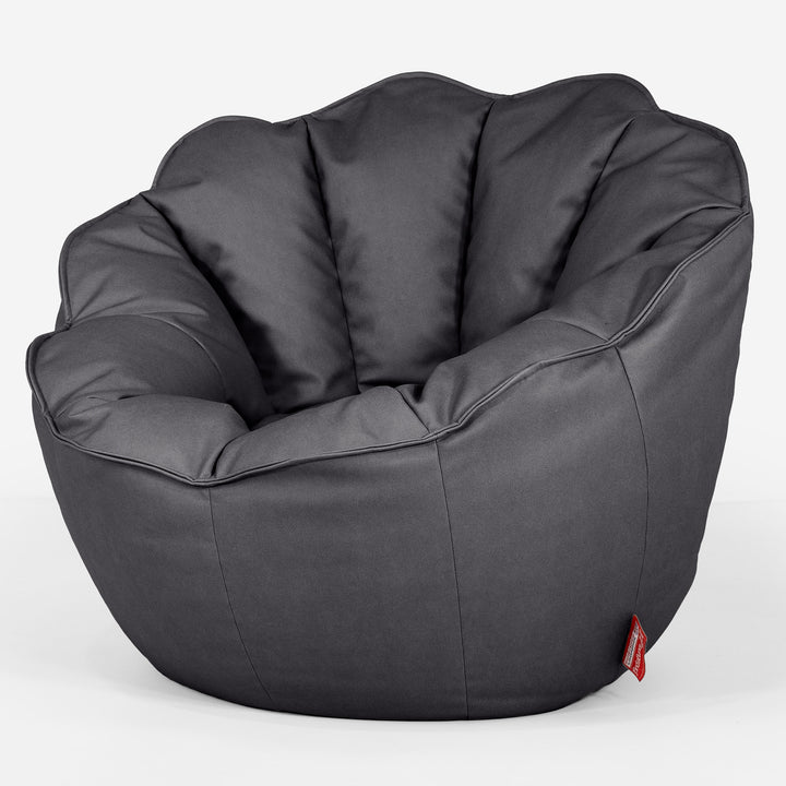 Natalia Sacco Sitzsack Stuhl - Veganes Leder Schwarz 02