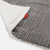 Sherpa-Decke - Cord Schiefergrau 02