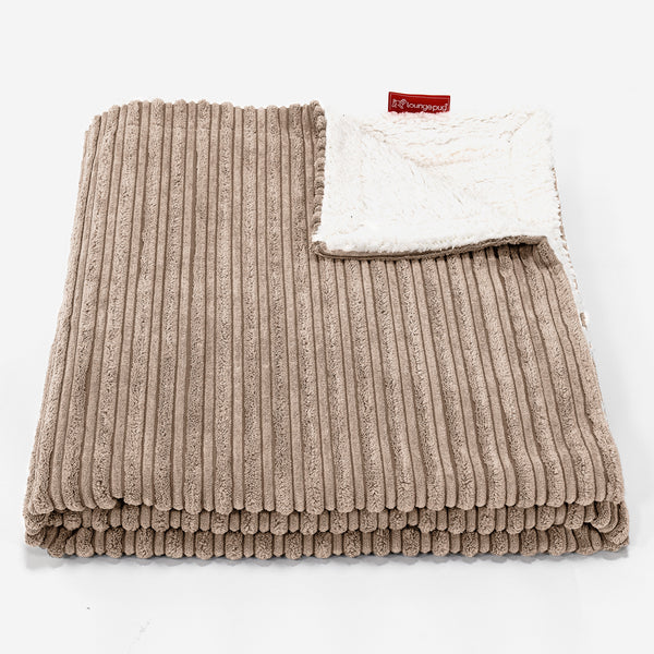 Sherpa-Decke - Cord Sand 01