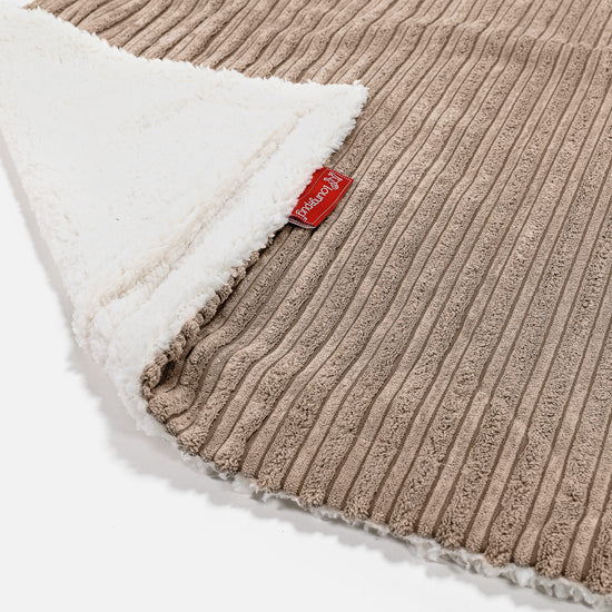 Sherpa-Decke - Cord Sand 02