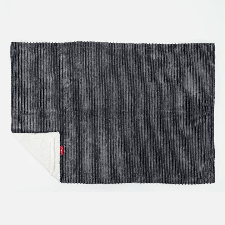 Sherpa-Decke - Cord Schwarz 03