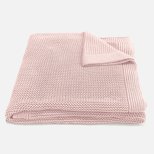 Kuscheldecke / Tagesdecke - 100% Baumwoll Ellos Baby Pink 01