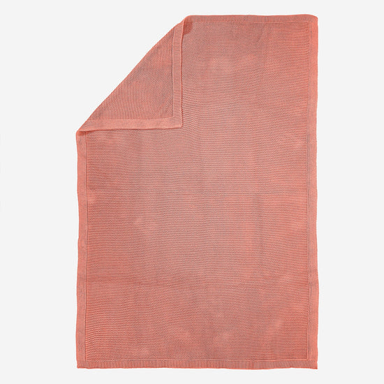 Kuscheldecke / Tagesdecke - 100% Baumwoll Ellos Koralle 03