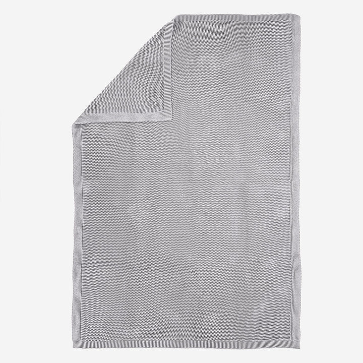Kuscheldecke / Tagesdecke - 100% Baumwoll Ellos Hellgrau 03