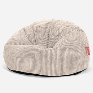 Klassischer Sitzsack Sessel - Pom-Pom Creme