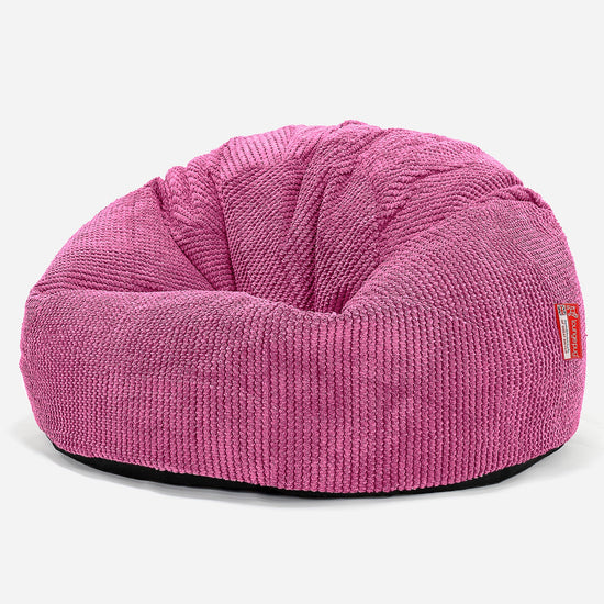 CloudSac 200 XXL Memory-Schaum Kinder Sitzsack 2-12 jahren - Pom-Pom Pink 01
