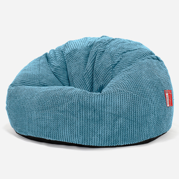 Klassischer Sitzsack Sessel - Pom-Pom Türkis 01