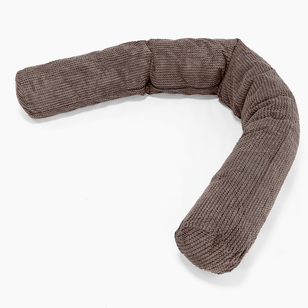 Seitenschläferkissen, CloudSac Latexflocken-Mischung - Pom-Pom Schoko 01