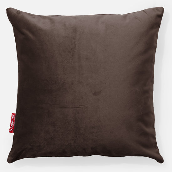 Kissen 47 x 47cm - Samt Espresso 01