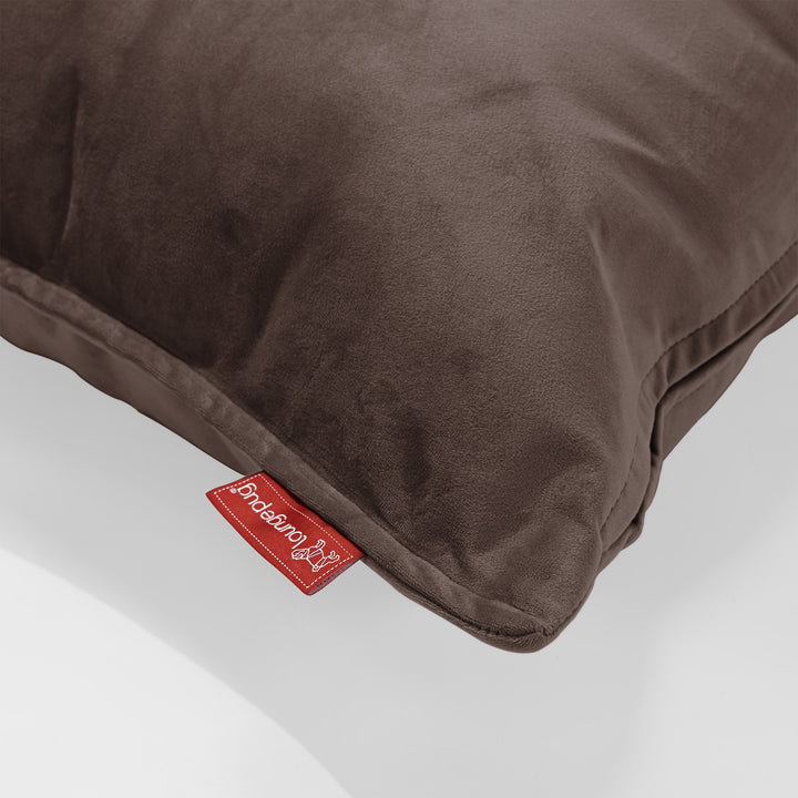 Kissen 47 x 47cm - Samt Espresso 03